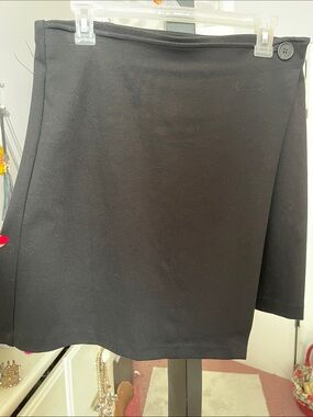 SO Goods For Life black faux wrap skirt - size L